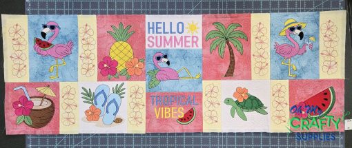 ITH Flamingo Table Runner Design