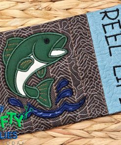 Fish Mug Rug Embroidery Design (REV)