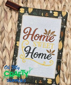 Home Sweet Potholder Embroidery Design