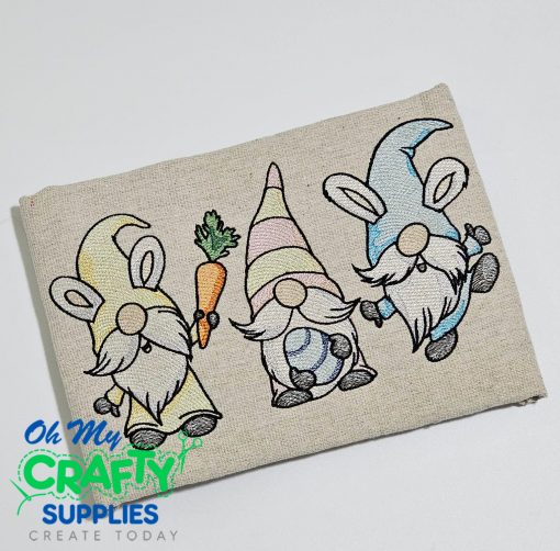 Easter Blend Trio Gnomes Embroidery Design