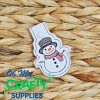 Snowman Key Fob Embroidery Design (KFC)