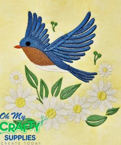Daisy Bird 2524 Embroidery Design