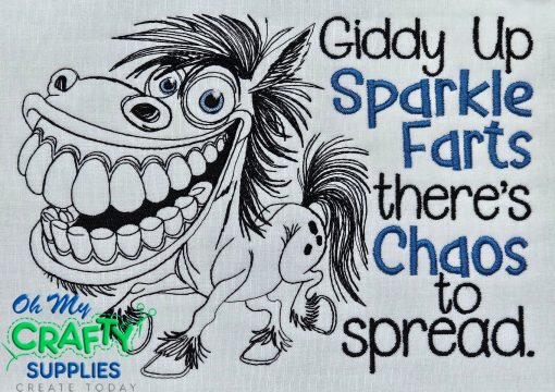 Sparkle Farts Embroidery Design