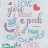 Bushel and a Peck Embroidery Design