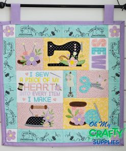 A Stitch of My Heart – Sewing Room Wall Hanger Block Club