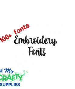 100+ Embroidery Fonts