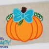 Pumpkin Applique Embroidery Design