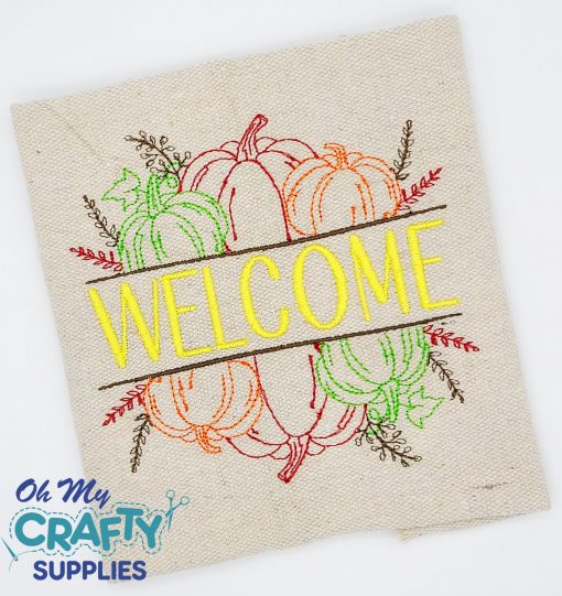 Autumn Welcome 81721 Embroidery Design