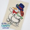 Christmas Snow Couple 10621 Embroidery Design