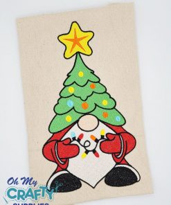 Christmas Light Gnome 1029 Embroidery Design