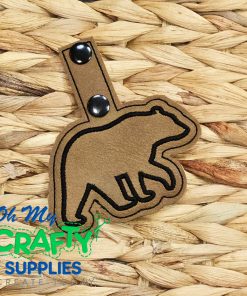 Bear Key Fob Embroidery Design (KFC)