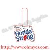 Florida Strong Key Fob Embroidery Design