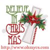 Believe in Christ Applique Design
