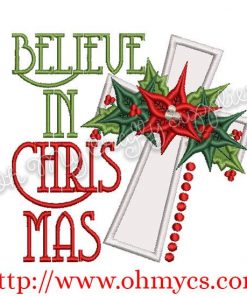 Believe in Christ Applique Design