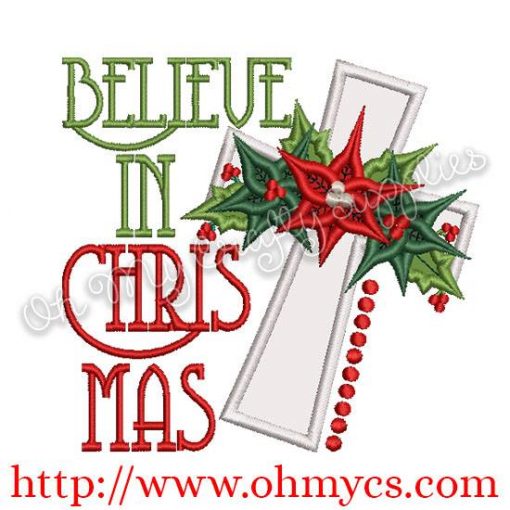 Believe in Christ Applique Design