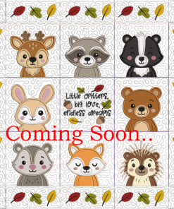 Baby Woodland Critters Wall Hanger Block Club