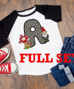 Full Set of Gnome Letter Appliques