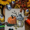 Sketch Pumpkin Lantern 92621 Embroidery Design