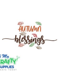 Autumn Blessings 85 Embroidery Design