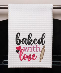 Baked with Love Embroidery Design