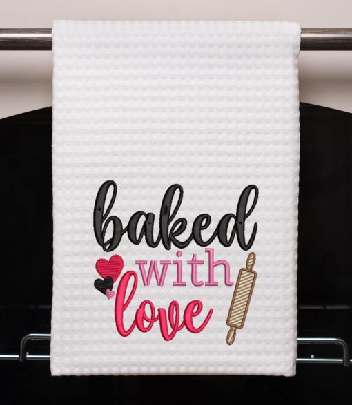 Baked with Love Embroidery Design
