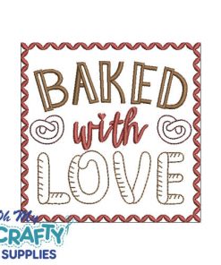 Baked with Love 3922 Embroidery Design
