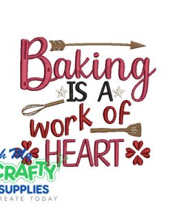 Baking Heart 83 Emboridery Design