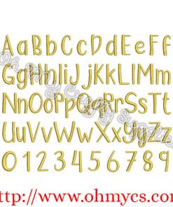 Banana Nut Embroidery Font (BX Included)