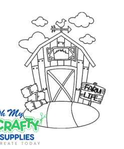 Farm Life Barn 723 Embroidery Design