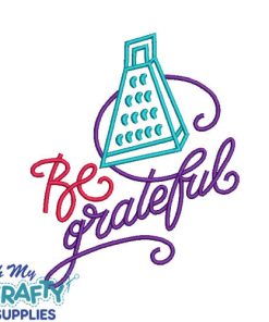Be Grateful 1129 Embroidery Design
