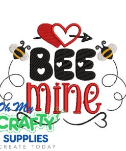 Bee Mine 2025 Embroidery Design
