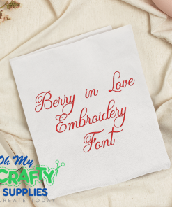 Berry In Love Embroidery Font (BX Included)