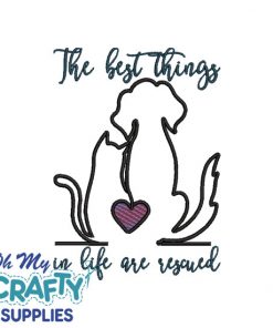 Best Things Rescued 1522 Embroidery Design