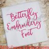 Betterfly Embroidery Font (BX Included)