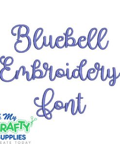 Bluebell Embroidery Font (BX Included)