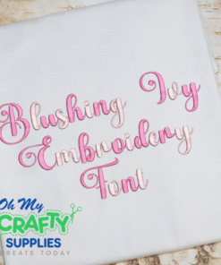 Blushing Ivy Embroidery Font (BX Included)