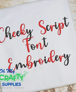 Cheeky Script Embroidery Font (BX Included)