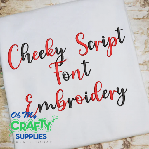 Cheeky Script Embroidery Font (BX Included)