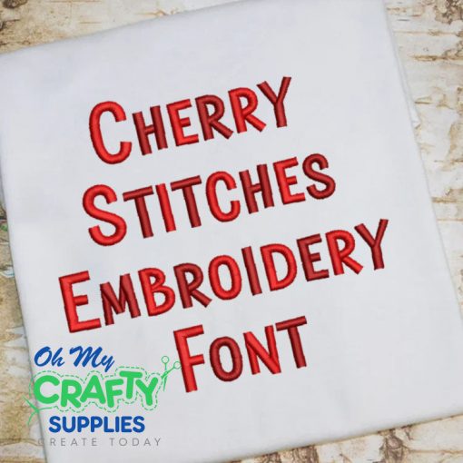 Cherry Stitches Embroidery Font (BX Included) (FL)