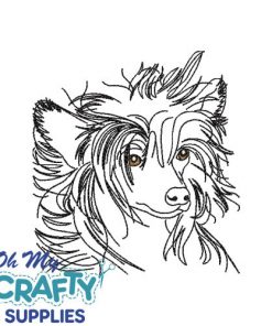 Chinese Crested Embroidery Design