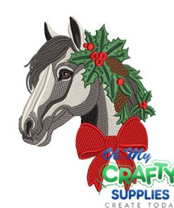 Christmas Horse 119 Embroidery Design