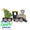 Christmas Tree Train Applique Design