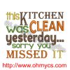 Clean Kitchen Embroidery Design