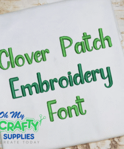 Clover Patch Embroidery Font (BX Included) (FM)