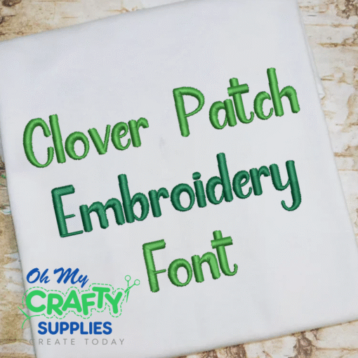 Clover Patch Embroidery Font (BX Included) (FM)