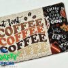 Coffee Coffee Coffee Coffee Mug Rug Embroidery Design