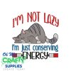 Conserving Energy 81823 Embroidery Design