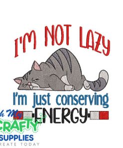 Conserving Energy 81823 Embroidery Design