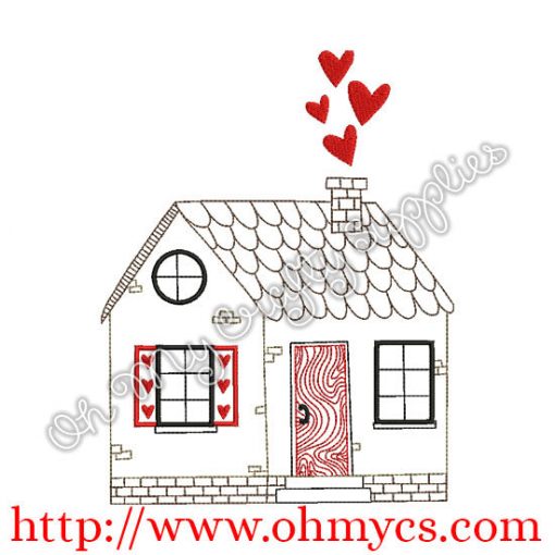 Cottage Embroidery Design