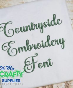 Countryside Embroidery Font (BX Included)
